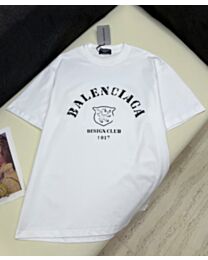 Balenciaga Women's T-Shirt With Letter Print White