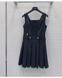 Christian Dior Women's Embroidered Dress Black