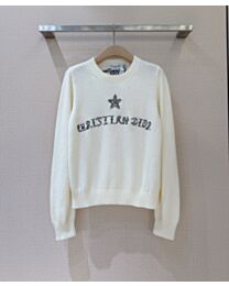 Christian Dior Women's Cashmere Knitwear Sweaters Cream