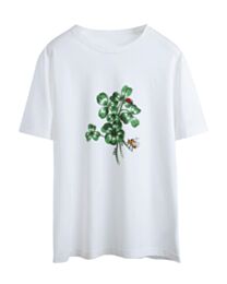 Christian Dior Women's Cotton Jersey Fitted T-Shirt White
