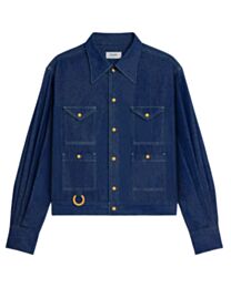 Celine Women's Cotton Denim Shirt Blue