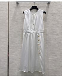 Celine Women's Sleeveless Dress White