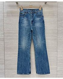 Celine Women's Washed Straight Leg Jeans Blue