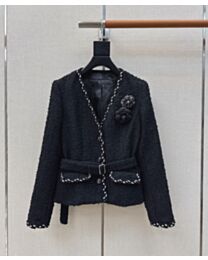 Chanel Women's Tweed Jacket Black