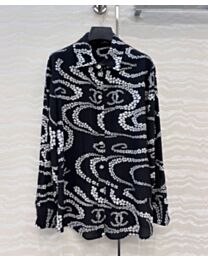 Chanel Women's Blouse Coco Beach Black