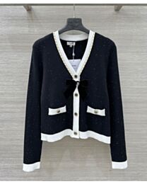 Chanel Women's Knitted Cardigan Black