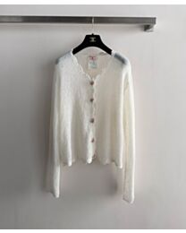 Chanel Women's Knitted Cardigan Cream