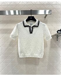 Chanel Women's Short Sleeve Top Cream