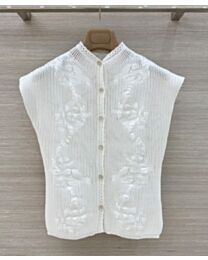 Chanel Women's Knitted Vest White