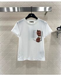 Fendi Women's Pure Cotton T-Shirt White