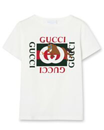Gucci Women's Children's Cotton T-Shirt With Print White
