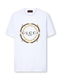 Gucci Women's Printed Jersey T-Shirt White