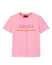 Gucci Women's Printed Cotton Jersey T-Shirt Pink