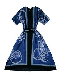 Hermes Women's Caftan Dress Blue