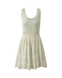 Alaia Women's Crinoline Ribbed Mini Dress 