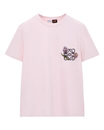Loewe Women's Regular Fit T-Shirt In Cotton Pink