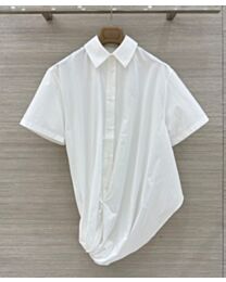 Loewe Women's Short Sleeve Shirt In Cotton White