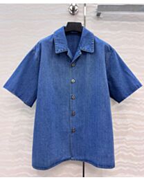 Loewe Women's Denim Shirt Blue