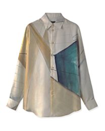 Loro Piana Women's Silk Satin Shirt Apricot