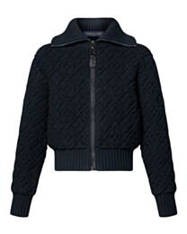 Louis Vuitton Women's Knitted Pullover Hoodie Black
