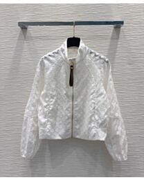 Louis Vuitton Women's Monogram Jacquard Jacket White
