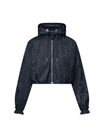 Louis Vuitton Women's Cropped Monogram Windbreaker Black