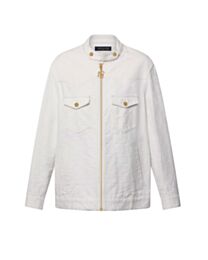 Louis Vuitton Women's Monogram Jacquard Denim Jacket White