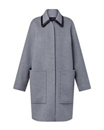 Louis Vuitton Reversible Coat With Detachable Collar Gray