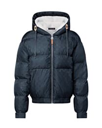 Louis Vuitton Women's Monogram Pattern Down Jacket Black
