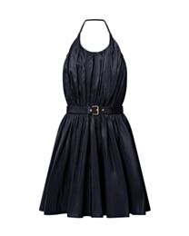 Louis Vuitton Women's Pleated Camisole Dress Black