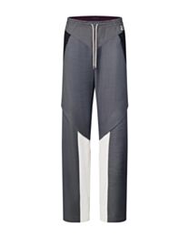 Louis Vuitton Women's Color-Blocked Wool Jogging Pants Gray