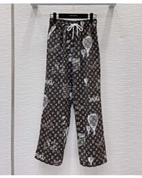 Louis Vuitton Women's Monogram Trousers Black