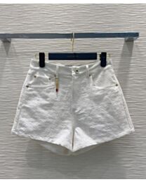 Louis Vuitton Women's Jacquard Print Shorts White
