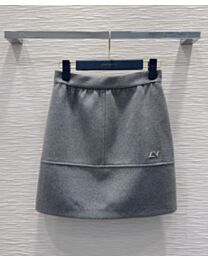 Louis Vuitton Women's Signature Charm Double Face Skirt Grey
