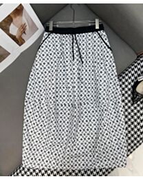 Louis Vuitton Women's Printed All Over Skirt Black