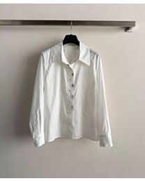 Louis Vuitton Women's Long-Sleeve Button-Down Shirt White