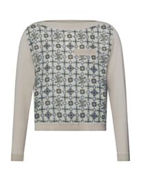 Louis Vuitton Women's Nouveau Monogram Front Pullover Cream