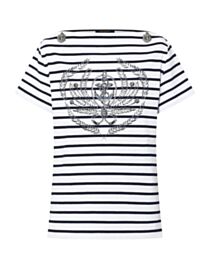 Louis Vuitton Women's Striped Anchor T-Shirt White