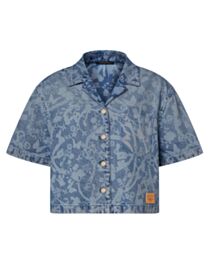 Louis Vuitton Women's LV Bloom Denim Shirt Blue