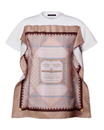 Louis Vuitton Women's Trunk Scarf Front T-Shirt White