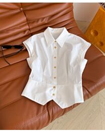 Louis Vuitton Women's Cotton Poplin Top White