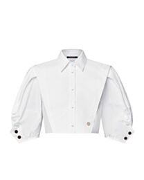 Louis Vuitton Women's Puff-Sleeve Blouse White