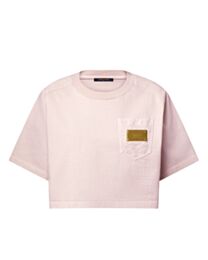 Louis Vuitton Women's Logo Pocket Cropped Top Pink