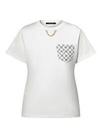 Louis Vuitton Women's Graphic chain T-shirt White