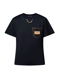 Louis Vuitton Women's Monogram Pocket T-Shirt Black