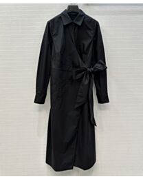 Max Mara Women's Wrap Collar Dress Black