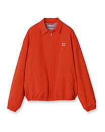 Miu Miu Women's Washed Poplin Bomber Jacket Orange