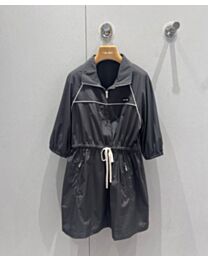 Miu Miu Women's Drawstring Waist Dress Black
