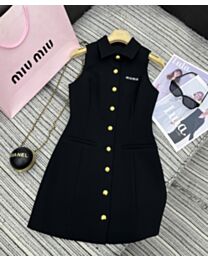 Miumiu Women's Lapel Vest Dress