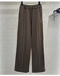 Miu Miu Women's Wide-Leg Sweatpants Coffee